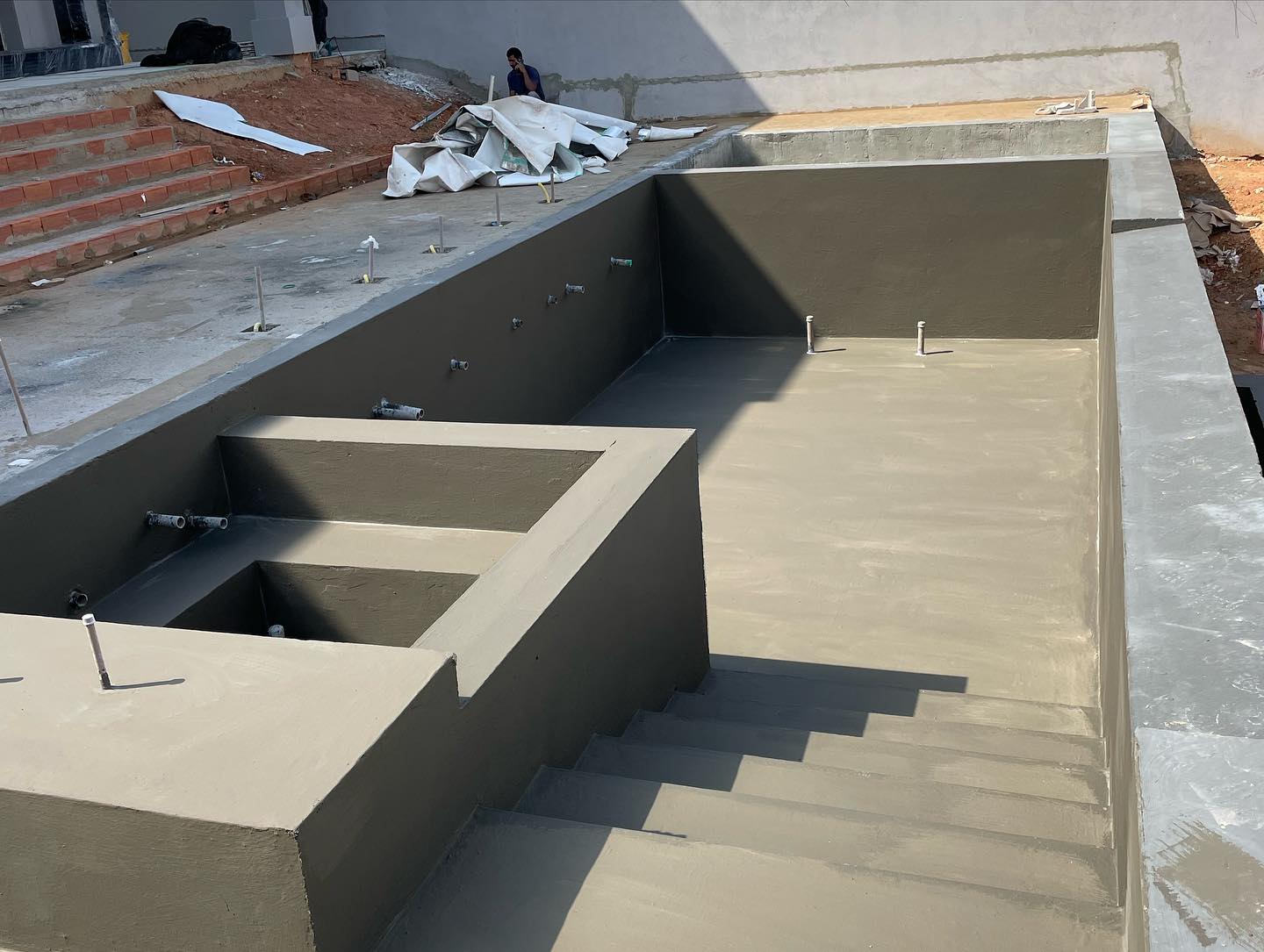 Obra de impermeabilização executada pela Alpha