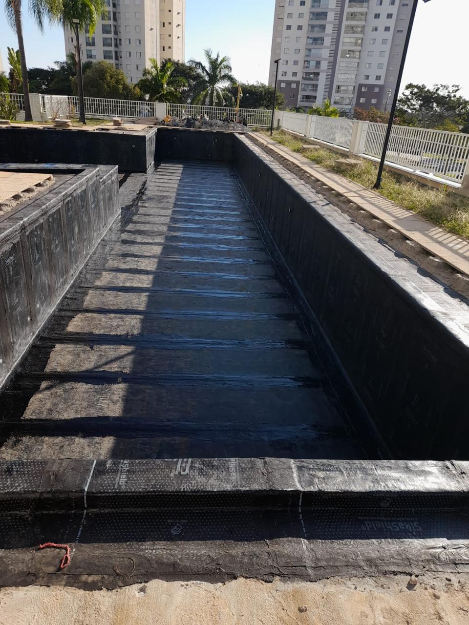 Obra de impermeabilização executada pela Alpha