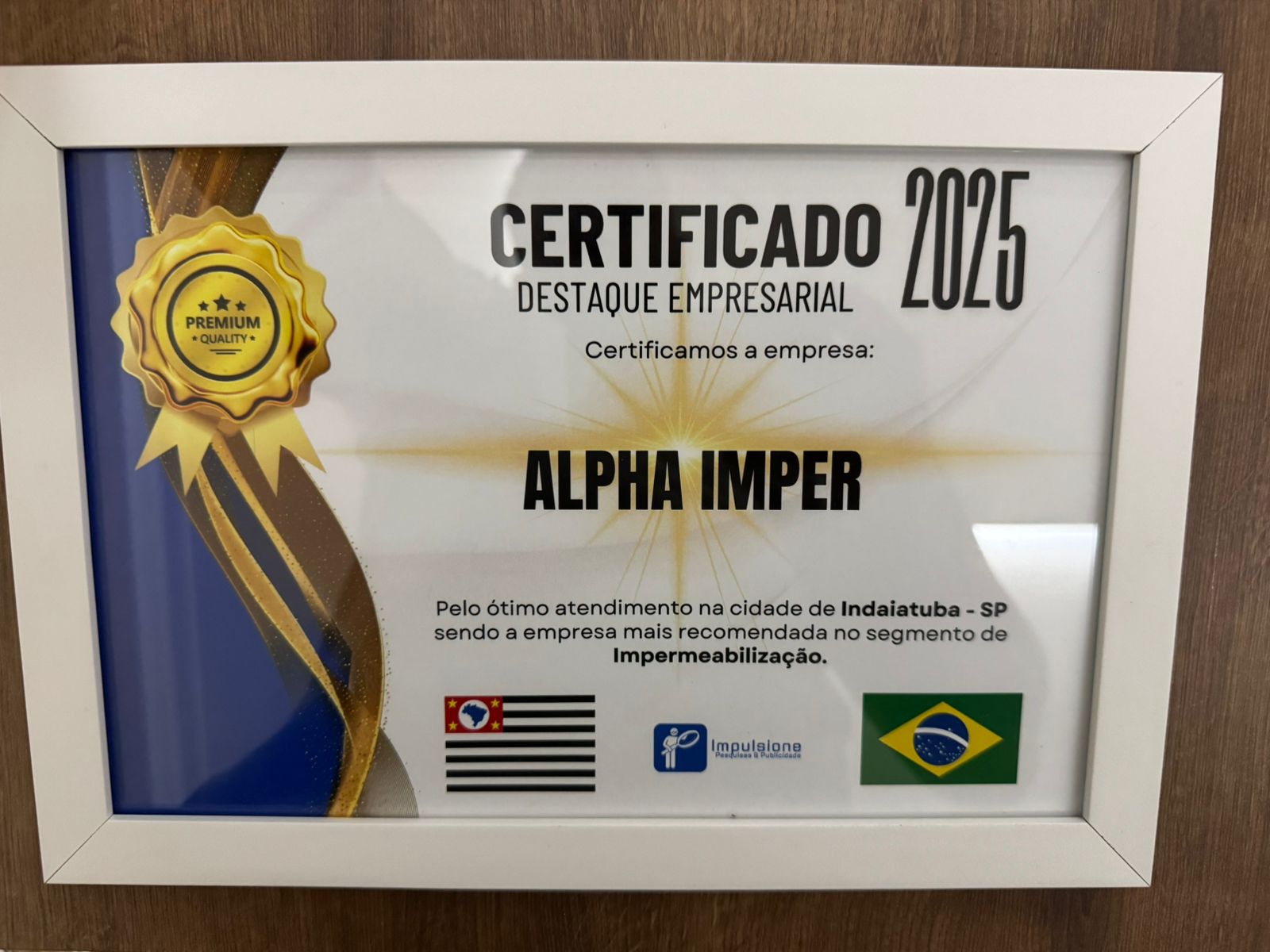 Obra de impermeabilização executada pela Alpha