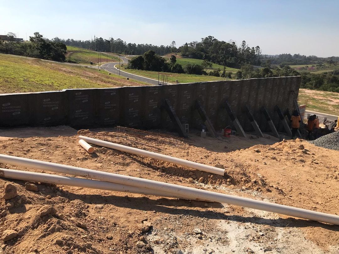 Obra de impermeabilização executada pela Alpha