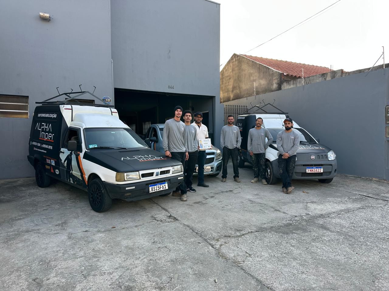 Obra de impermeabilização executada pela Alpha