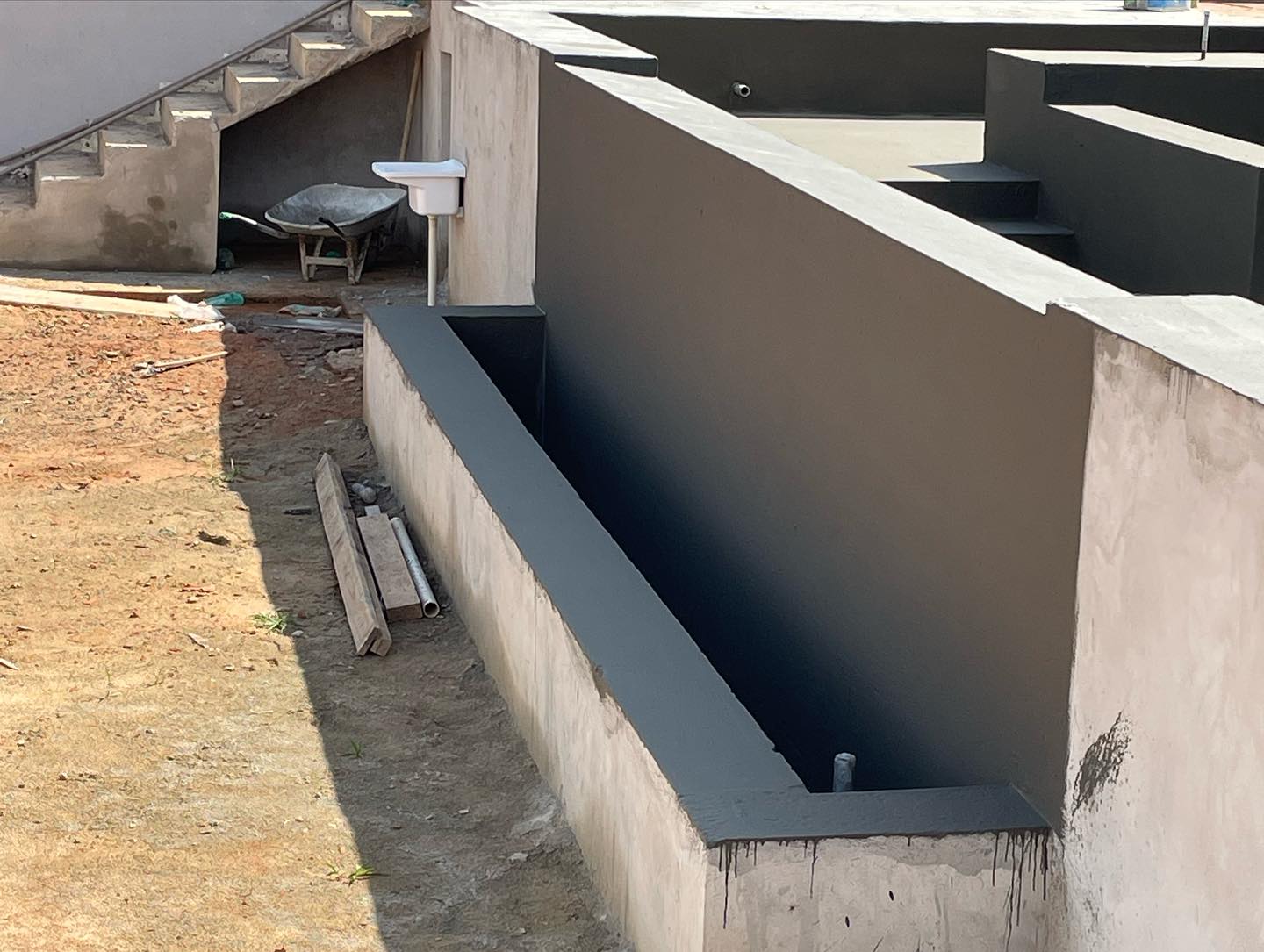 Obra de impermeabilização executada pela Alpha