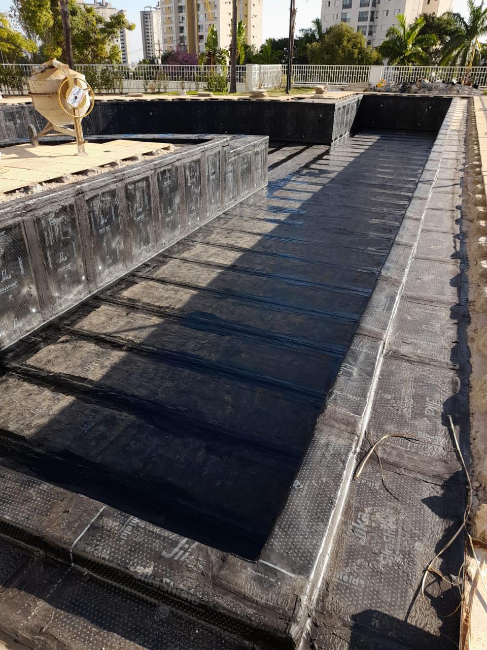Obra de impermeabilização executada pela Alpha